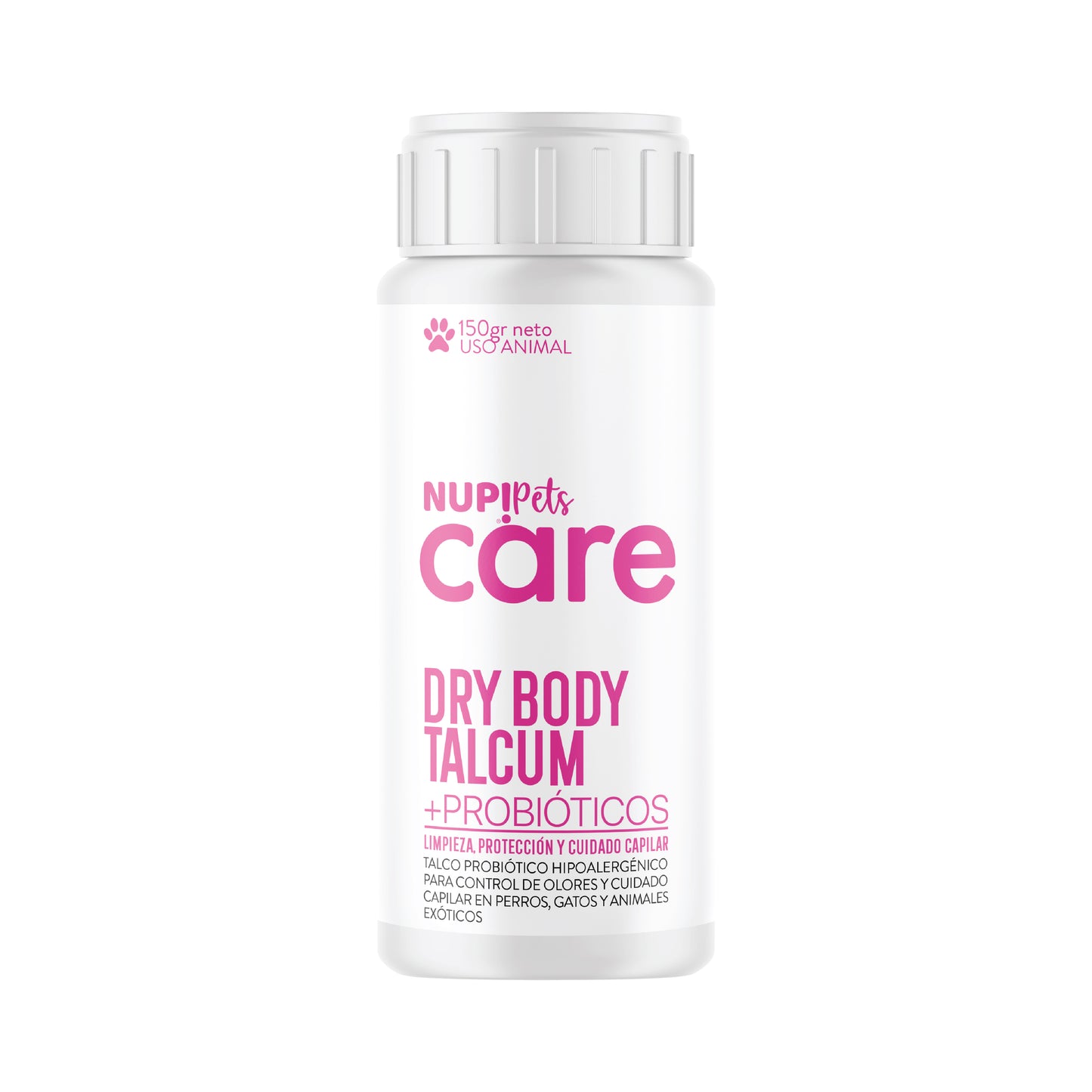 NUP!PETS CARE DRY BODY TALCUM PROBIÓTICO