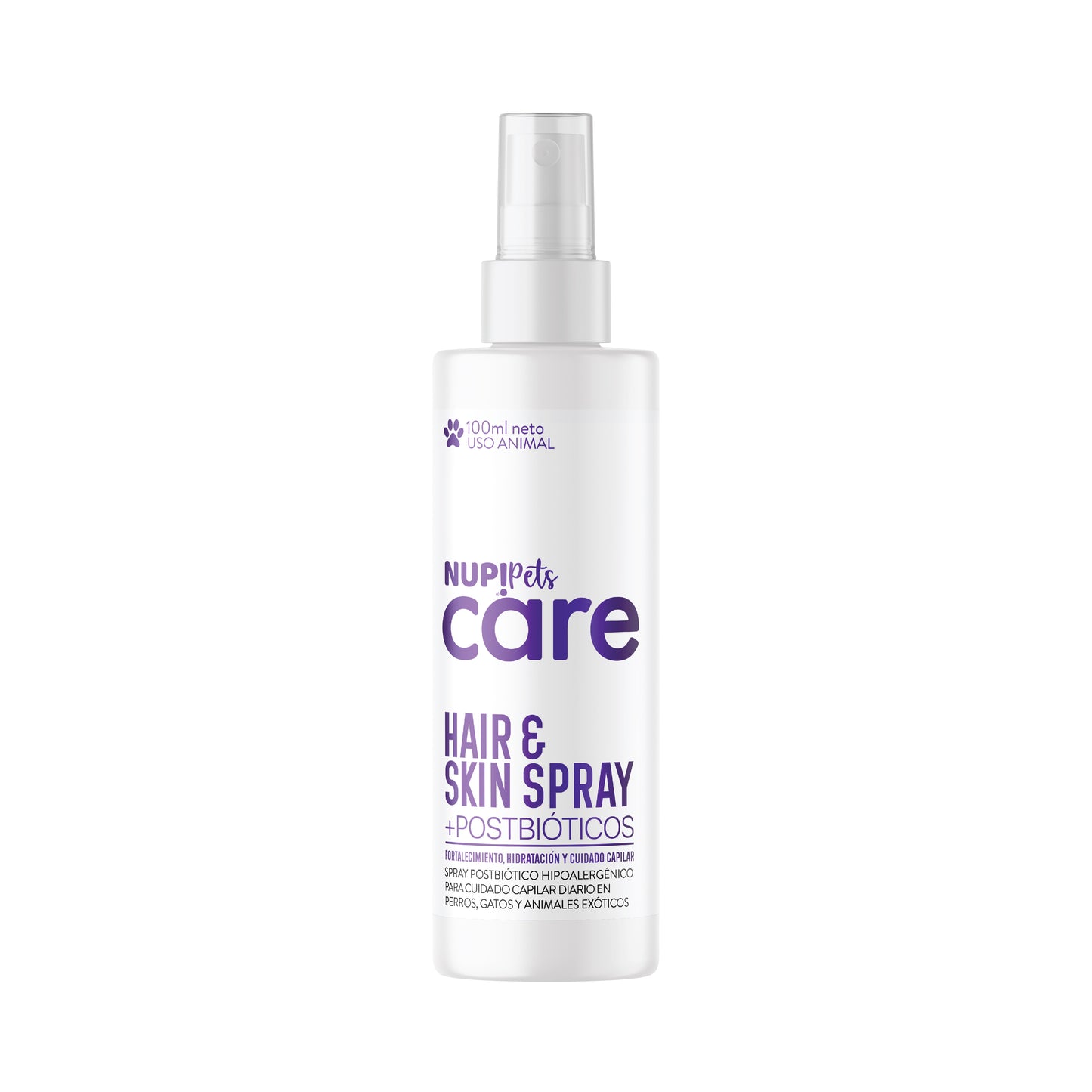 NUP!PETS CARE HAIR & SKIN SPRAY POSTBIÓTICO.