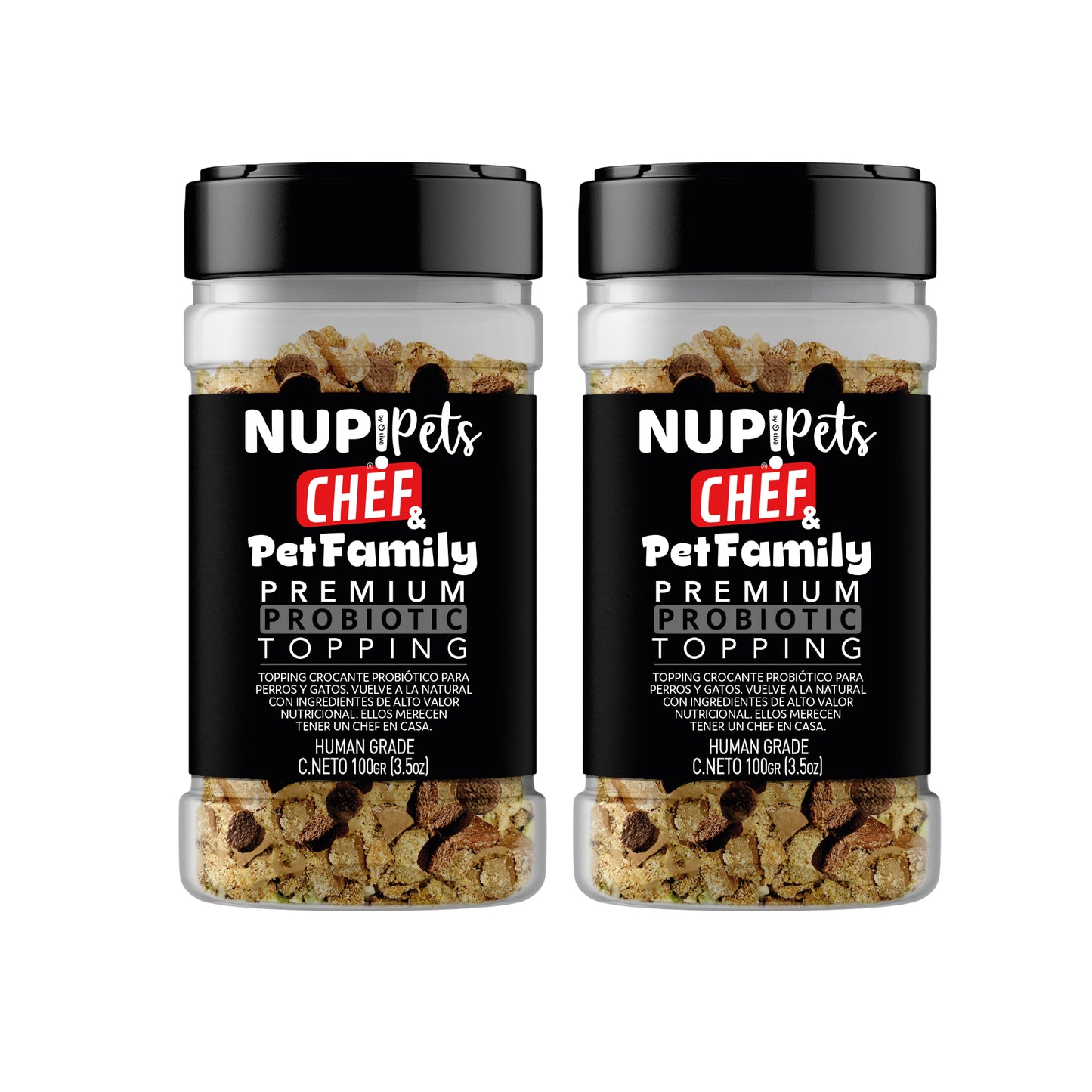 2 UNIDADES NUP!PETS CHEF & PET FAMILY