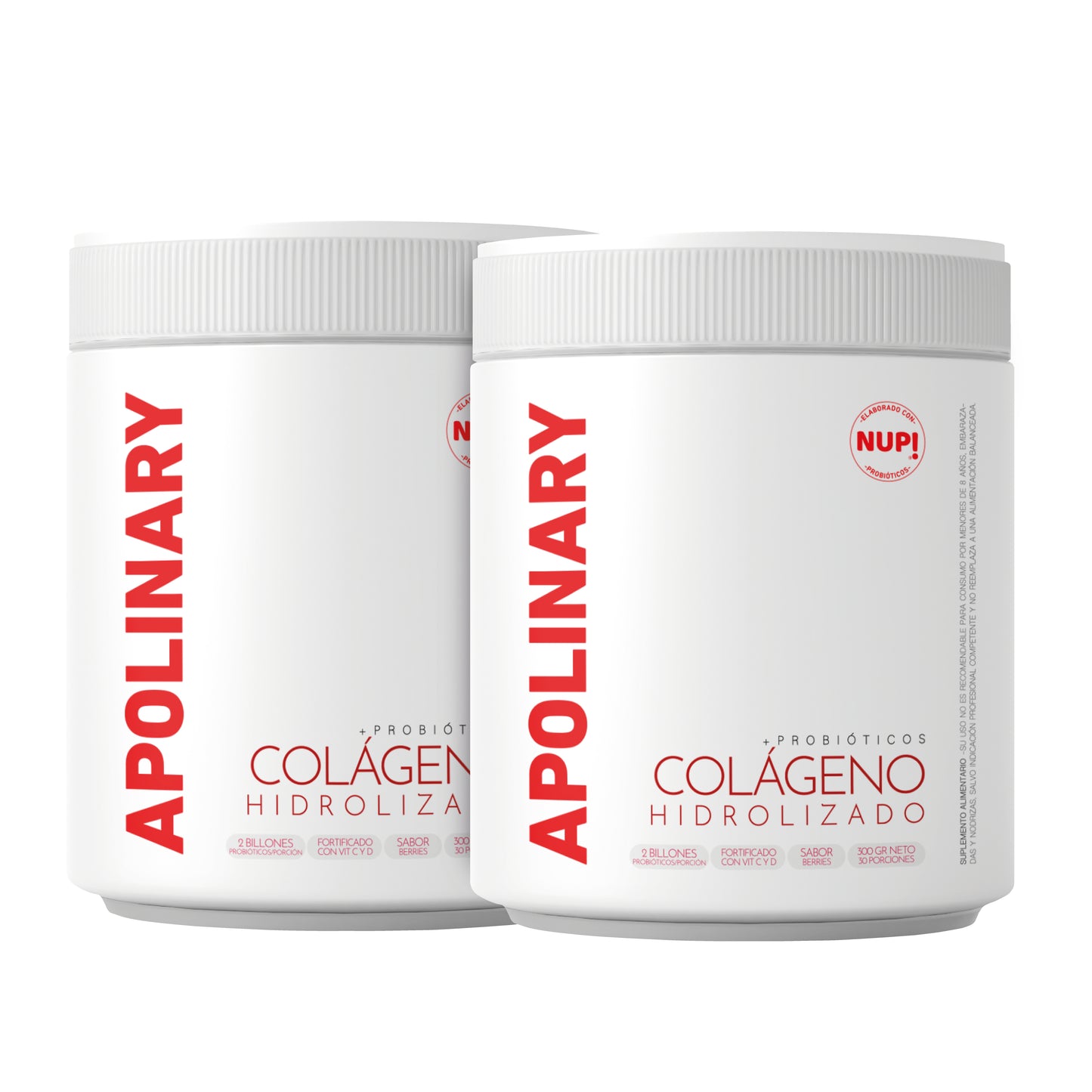 DUO APOLINARY COLÁGENO PRE Y PROBIÓTICOS 2Billones Berries (2tarros)