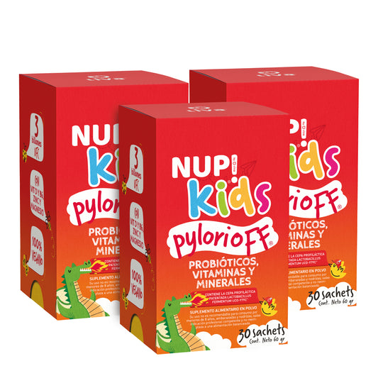 TRIO NUP!® PROBIÓTICOS KIDS PYLORIOFF 30 SACHETS