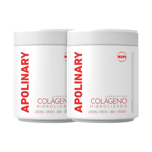 DUO APOLINARY COLÁGENO PRE Y PROBIÓTICOS 2Billones Berries (2tarros)