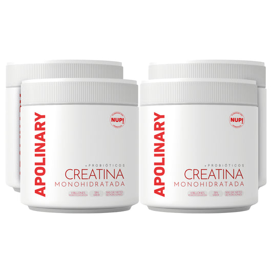 FAMILY APOLINARY CREATINA PROBIÓTICA 2 billones (4 tarros) + PREBIÓTICO GRATIS!