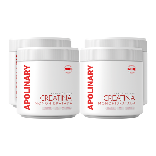 FAMILY APOLINARY CREATINA PROBIÓTICA 2 billones (4 tarros) + PREBIÓTICO GRATIS!