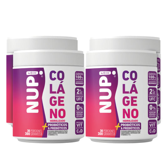 FAMILY NUP!® COLÁGENO PRE Y PROBIÓTICOS 2 BILLONES 300GR BERRIES  + PREBIÓTICO GRATIS!