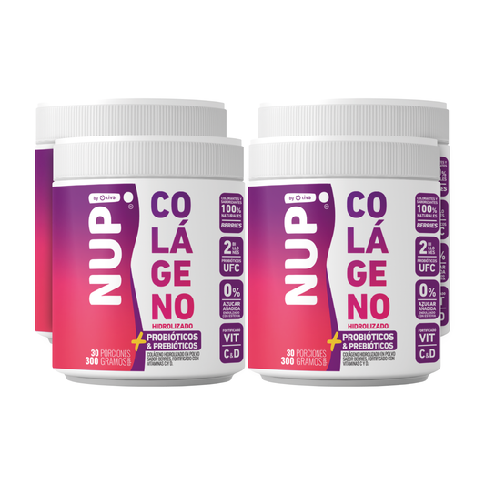 FAMILY NUP!® COLÁGENO PRE Y PROBIÓTICOS 2 BILLONES 300GR BERRIES  + PREBIÓTICO GRATIS!