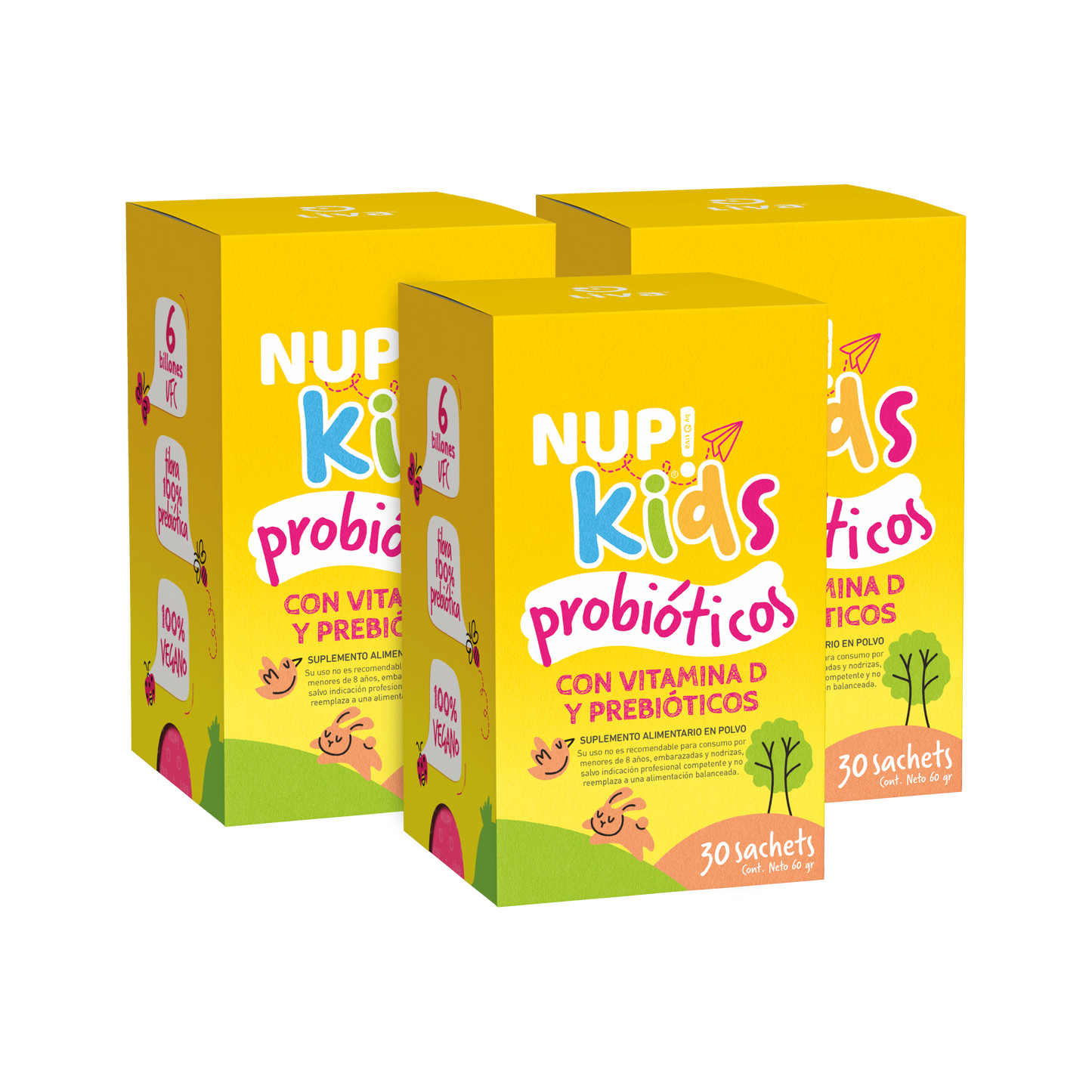 TRIO NUP!® PROBIÓTICOS KIDS 30 SACHETS