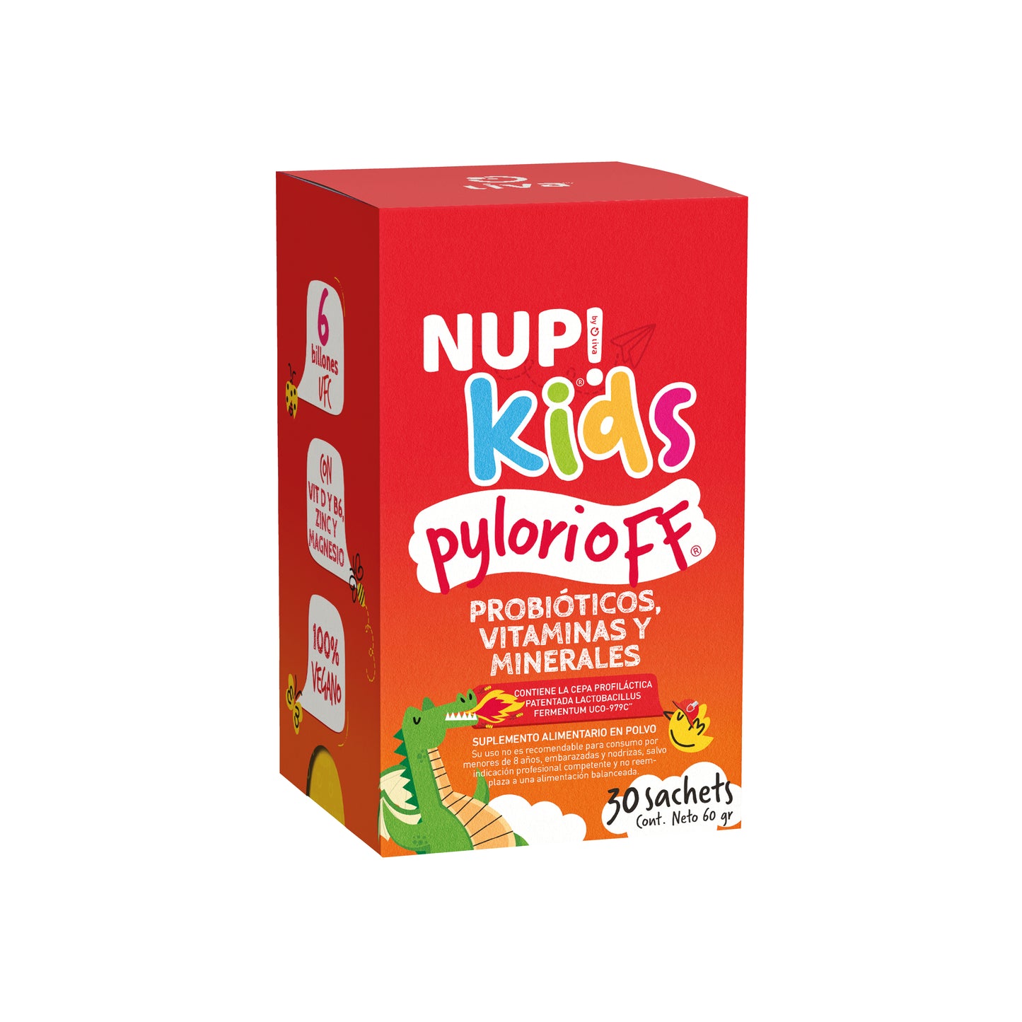 NUP!® PROBIÓTICOS KIDS PYLORIOFF 30 SACHETS